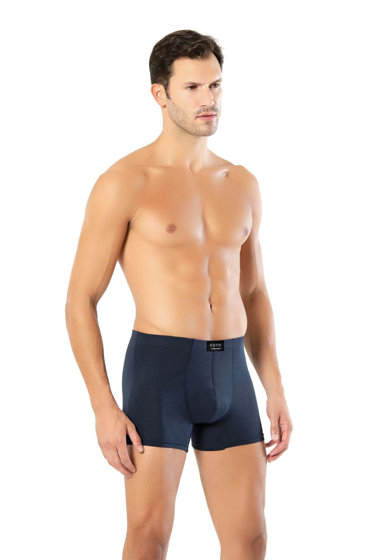 KOTA ERKEK BELİ İNCE KATLAMA MODAL BOXER 6'lı K1011 LACİVERT - S