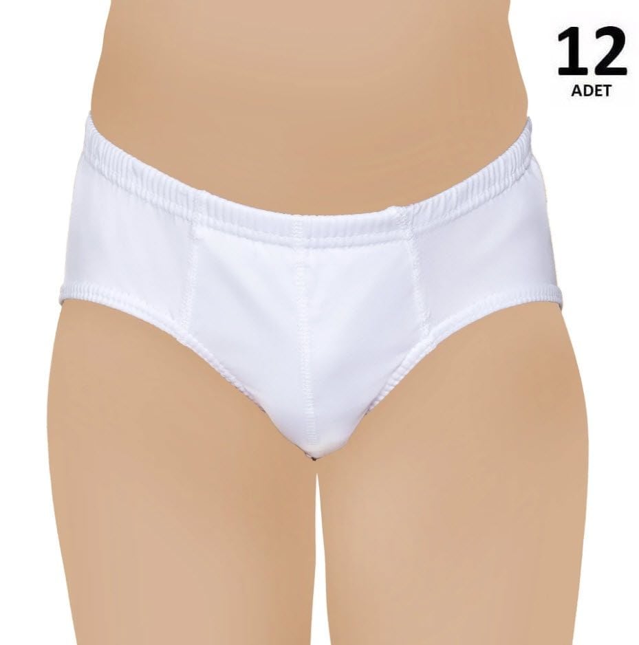 Sedef Yıldızı Erkek Çocuk Penye Kom Slip Külot 12'li 1035