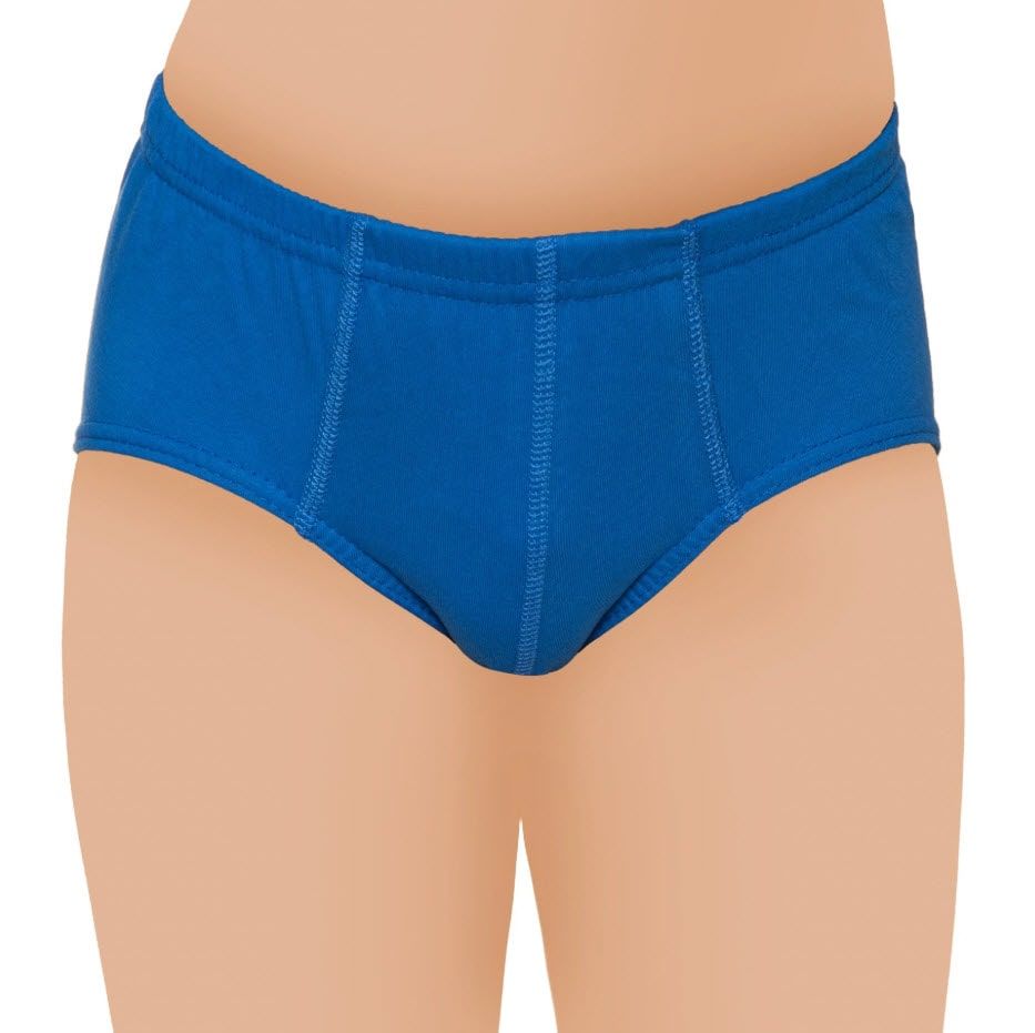 Sedef Yıldızı Erkek Çocuk Penye Renkli Kom Slip Külot 1036 Saks/Gri SAKS - 2