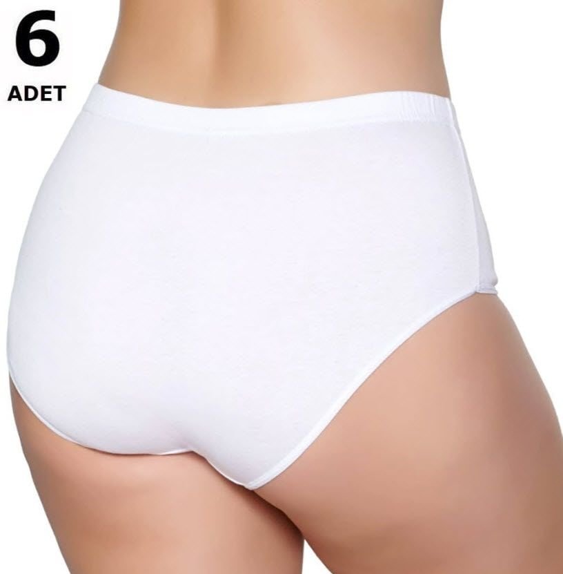 Tutku 922 Bayan Ribana Bato Külot 6'lı Siyah/Beyaz/Gri/Ten