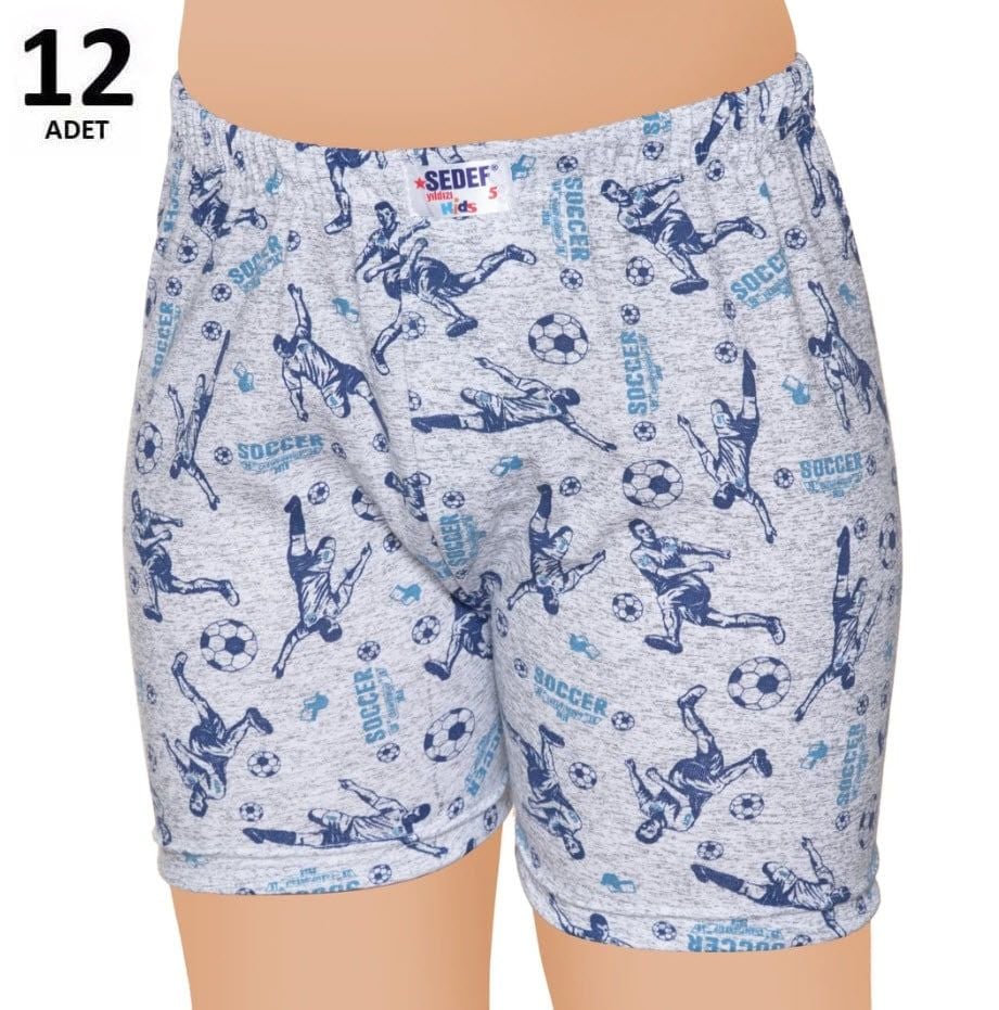 Sedef  Yıldızı Erkek Çocuk Empirme Boxer 12'li 1037