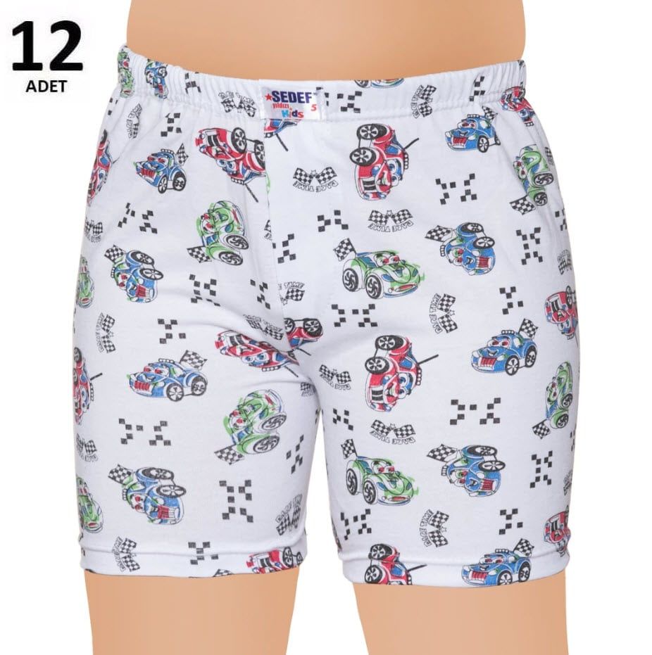 Sedef  Yıldızı Erkek Çocuk Empirme Boxer 12'li 1037