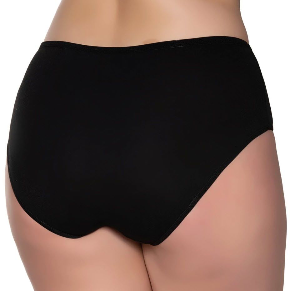 Sedef Yıldızı Kadın Ribana Bato Külot 1047 Siyah/Gri/Ten/Beyaz