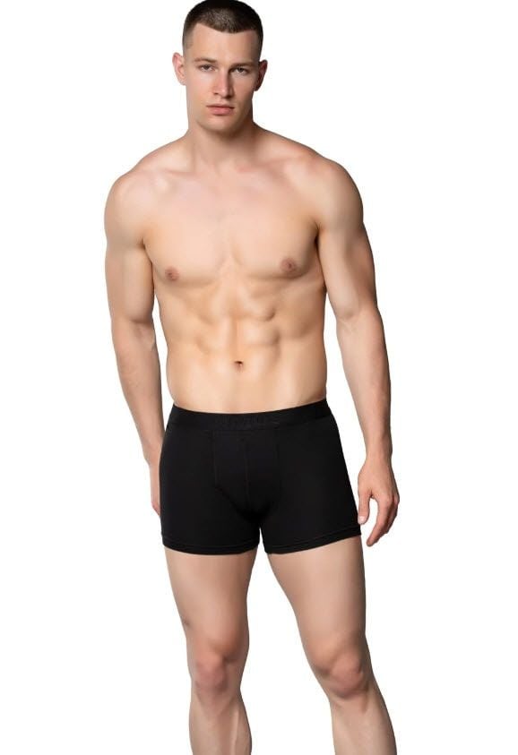 Gümüş Erkek Likralı Boxer Beyaz/Siyah/Gri 4018