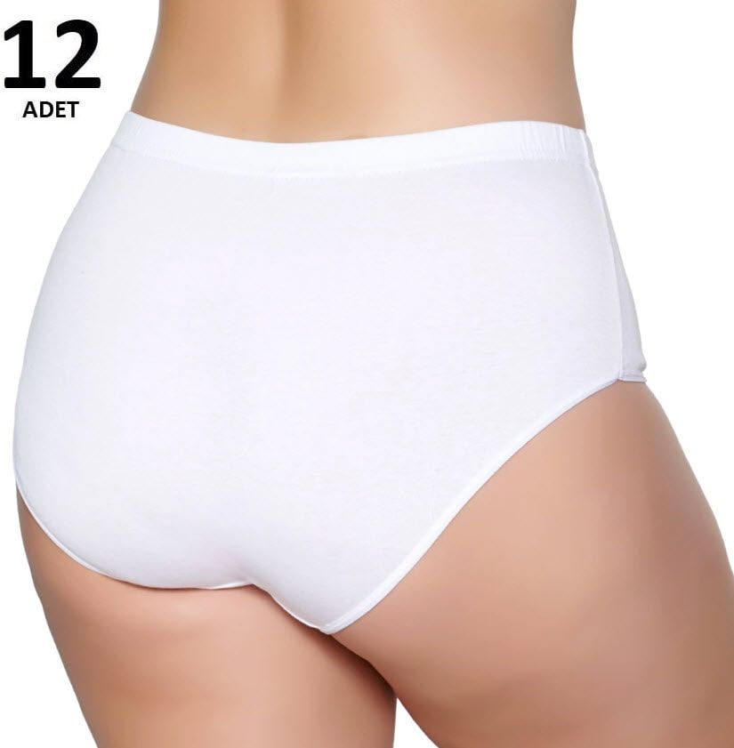 Tutku 922 Bayan Ribana Bato Külot 12'li Siyah/Beyaz/Gri/Ten