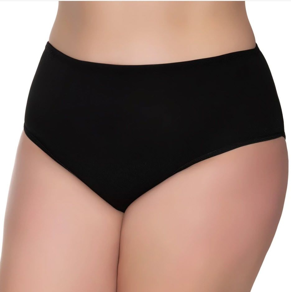 Sedef Yıldızı Kadın Ribana Bato Külot 1047 Siyah/Gri/Ten/Beyaz SİYAH - XL