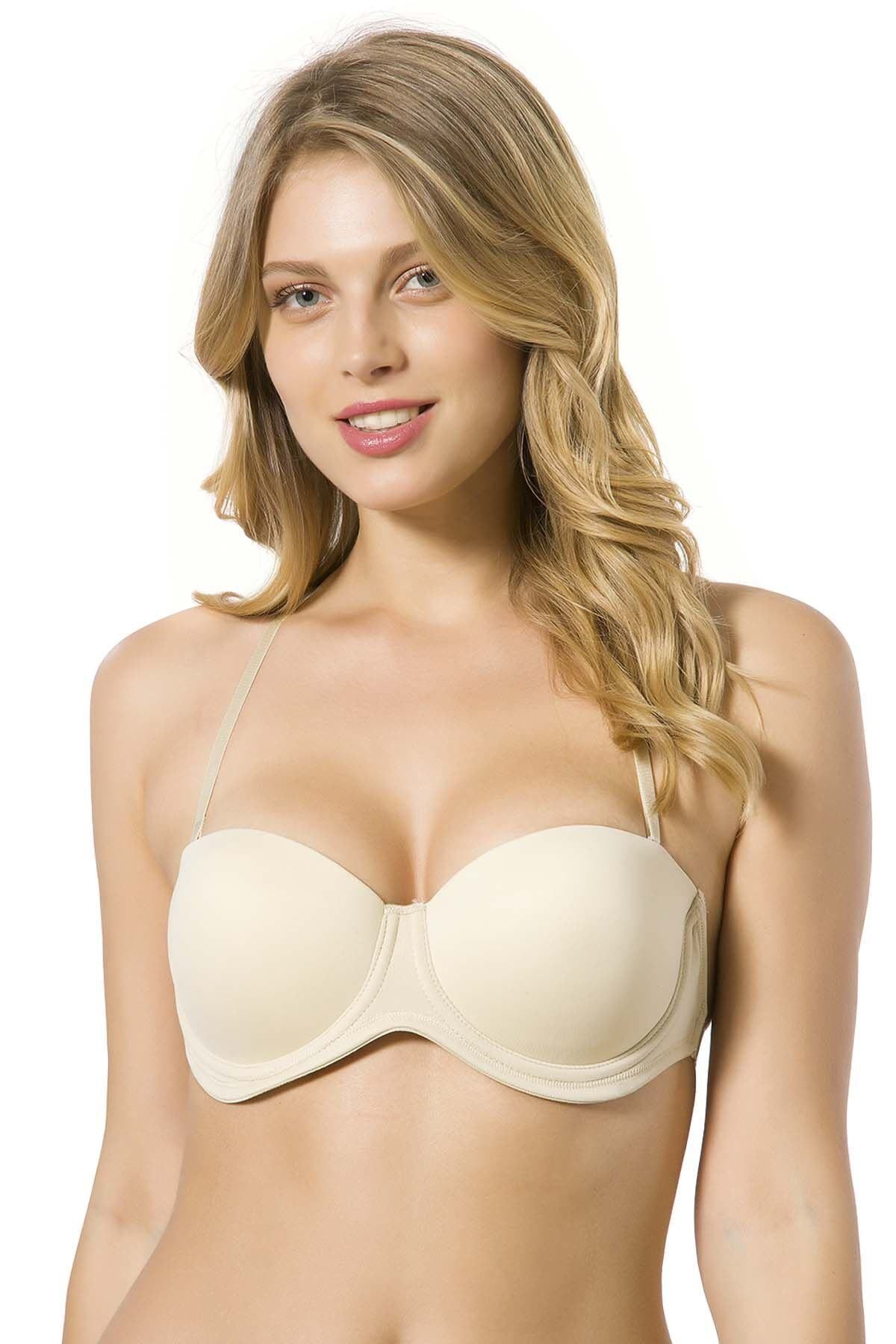 Le Jardin Desteksiz Micro Sırtı Şeffaf Sütyen LJ-7043 TEN - 75