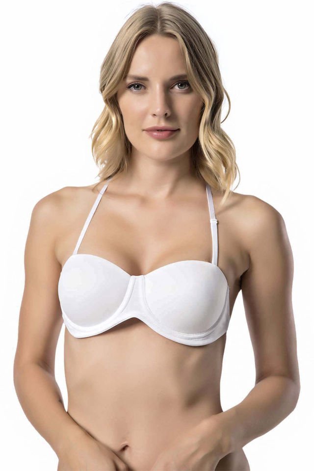 Le Jardin Desteksiz Micro Sırtı Şeffaf Sütyen LJ-7043 BEYAZ - 80