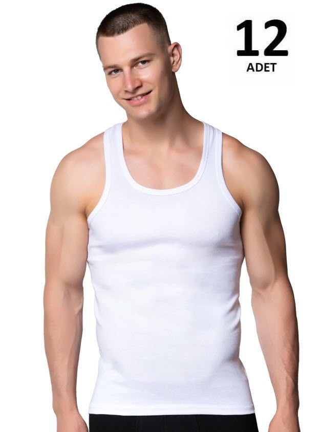 Gümüş Erkek Ribana Sporcu Atlet Siyah/Beyaz/Gri  12'li 4019