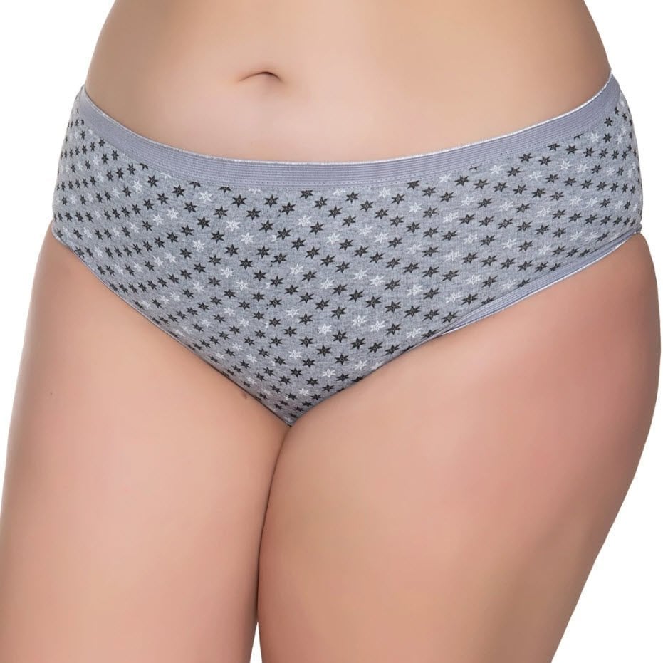 Sedef  Yıldızı Kadın Likralı Desenli Bato Külot 1059