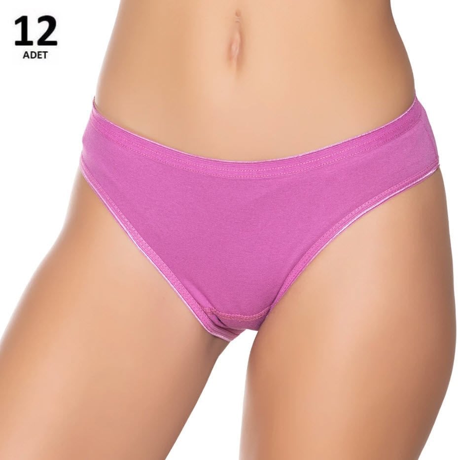 Sedef Yıldızı Kadın Likralı  Bikini 12'li  1065