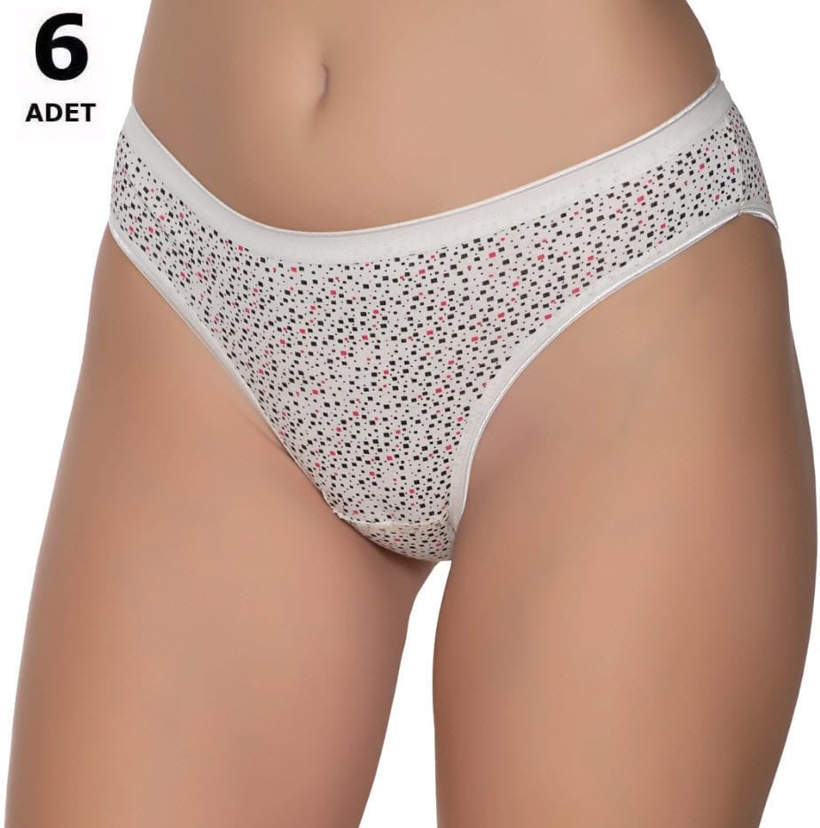 Sedef Yıldızı Kadın Likralı  Bikini 6 'lı 1065/2