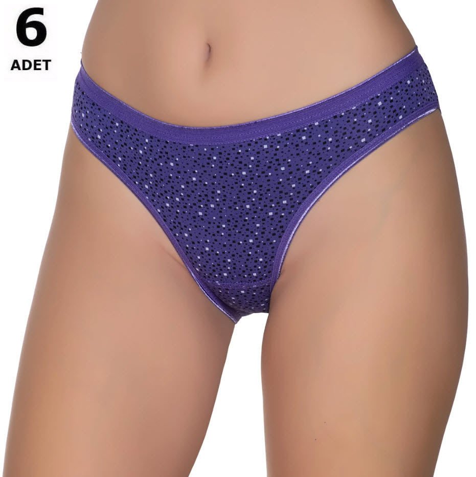 Sedef Yıldızı Kadın Likralı  Bikini 6 'lı 1065/2