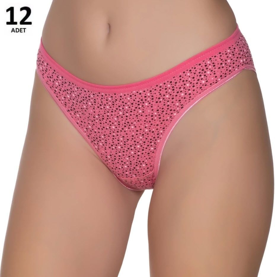 Sedef Yıldızı Kadın Likralı  Bikini 12'li 1065/2