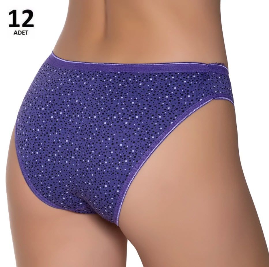 Sedef Yıldızı Kadın Likralı  Bikini 12'li 1065/2