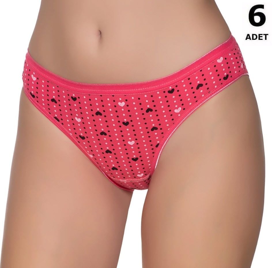 Sedef Yıldızı Kadın Likralı  Bikini 6 'lı 1065/3