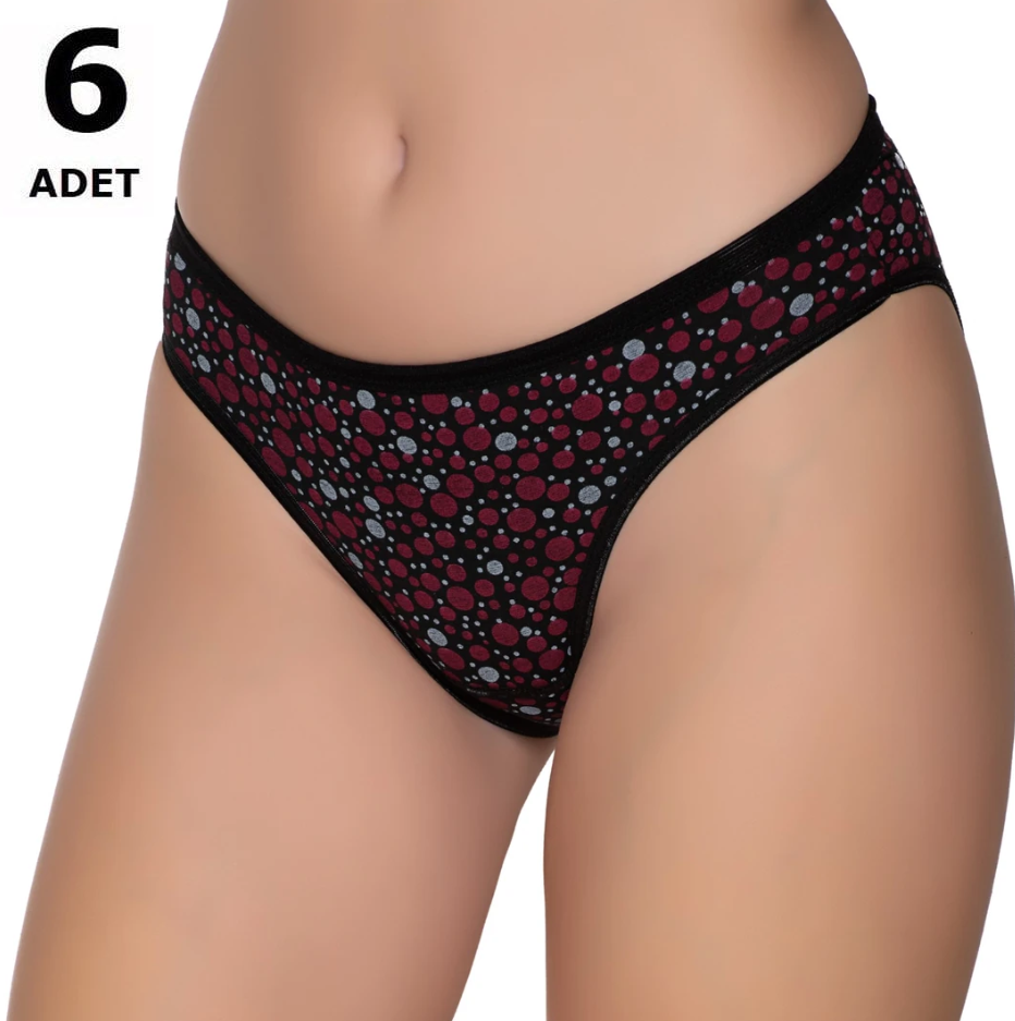 Sedef Yıldızı Kadın Likralı  Bikini 6 'lı 1065/4