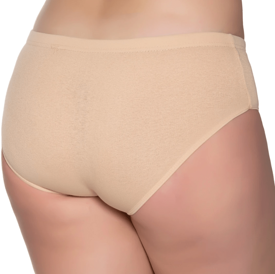 Sedef  Yıldızı Kadın Ribana Bato Külot 1075 Siyah/Beyaz/Ten/Gri