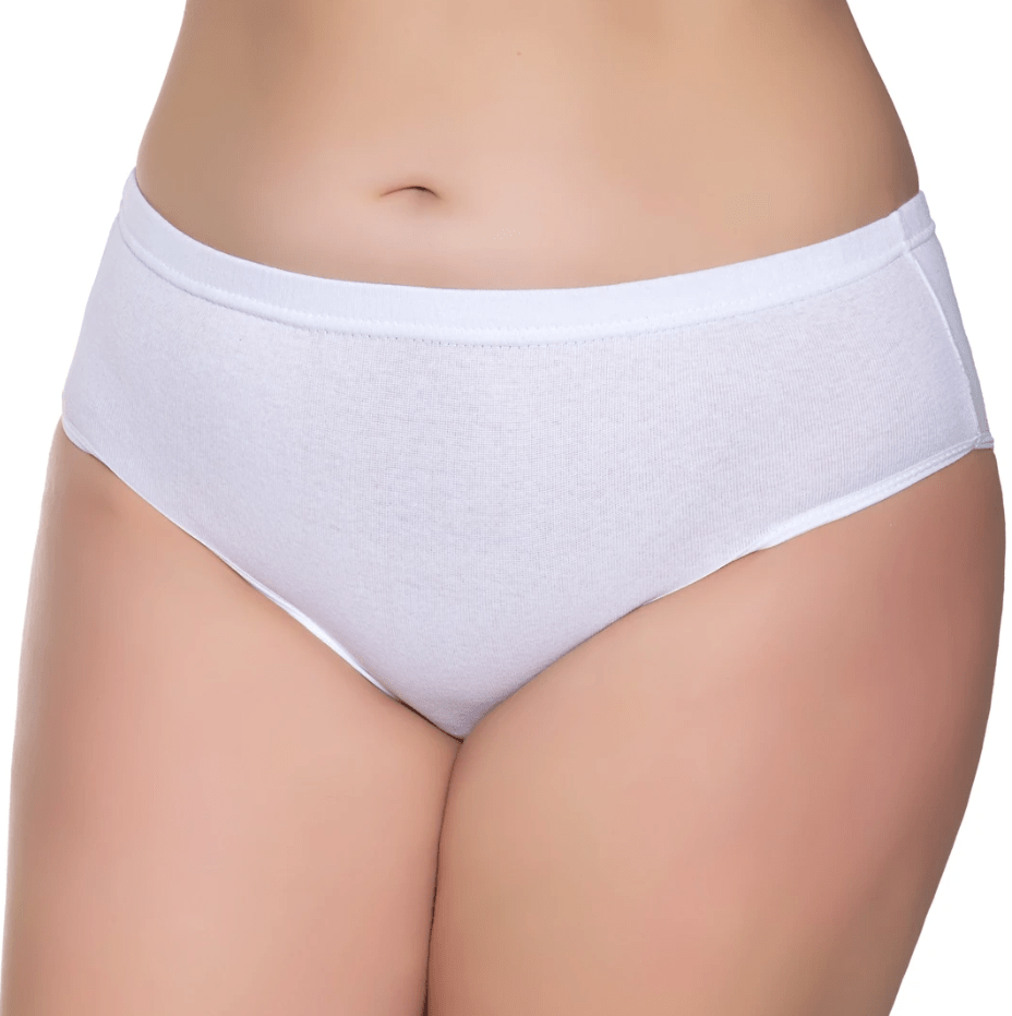 Sedef  Yıldızı Kadın Ribana Bato Külot 12' li 1075 Siyah/Beyaz/Ten/Gri BEYAZ - 2XL