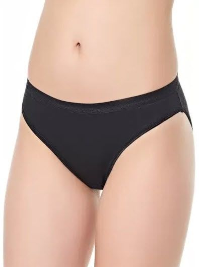 Tutku Bayan Elastan Düz Bikini 12'li 0715 SİYAH - STANDART