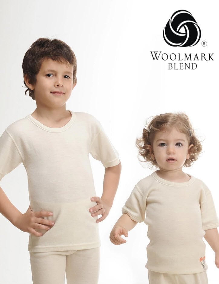 Hasyün Çocuk Kısa Kol Yün Fanila