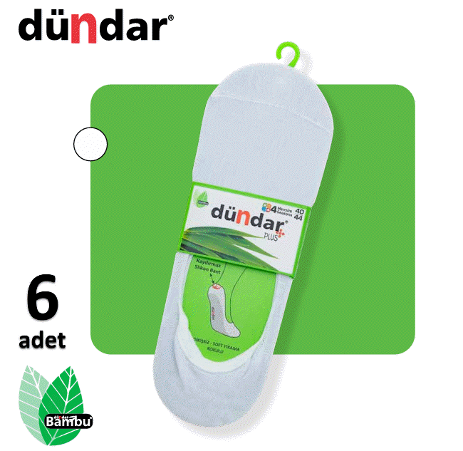 Dündar Plus Bayan / Unisex Bambu Babet 6'lı