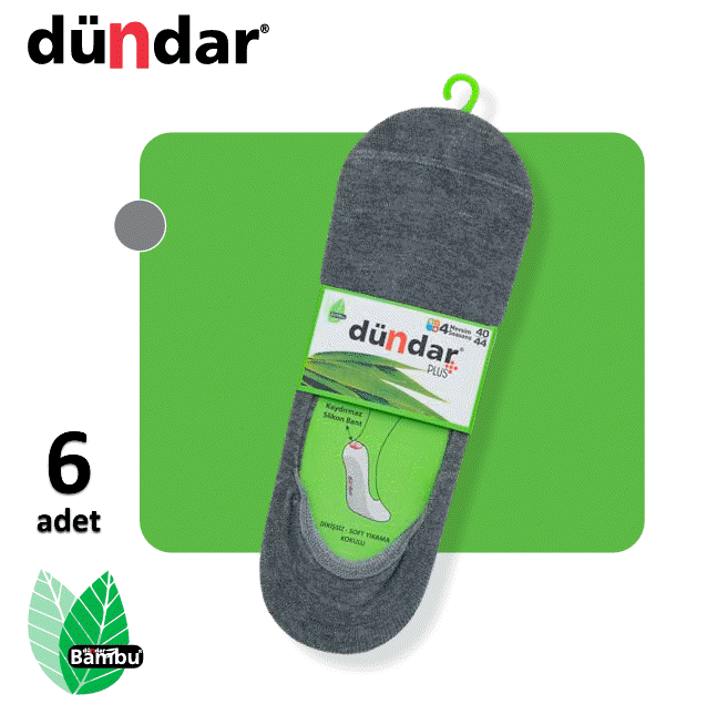 Dündar Plus Bayan / Unisex Bambu Babet 6'lı