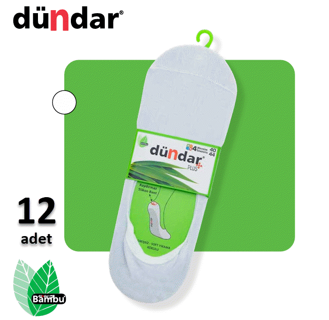 Dündar Plus Bayan / Unisex Bambu Babet 12'li