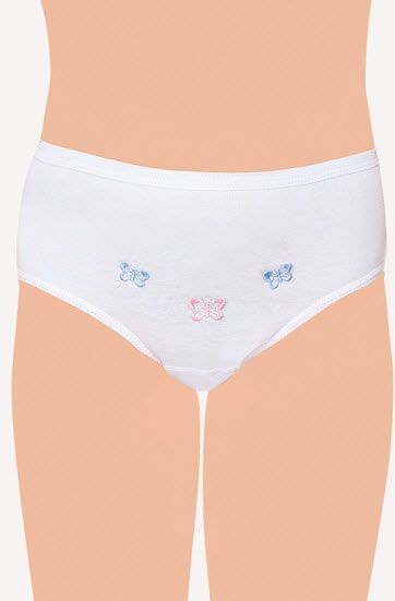 Tutku 821 Kız Çocuk İnce Bel İşlemeli Slip Külot BEYAZ - 2