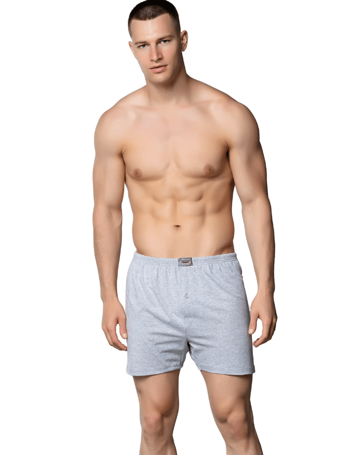 Sedef Yıldızı Erkek Penye Düz Renk Boxer 1094