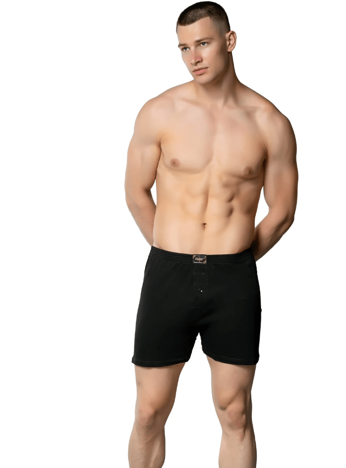 Sedef Yıldızı Erkek Penye Düz Renk Boxer 1094