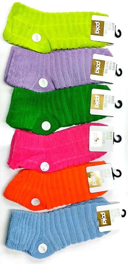 Pola Kışlık Bayan Ters  Havlu Patik 12'li