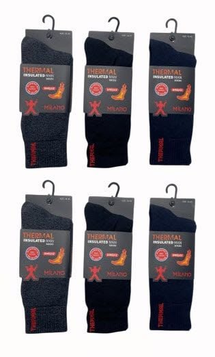 Milano Erkek Termal Havlu Çorap 12'li