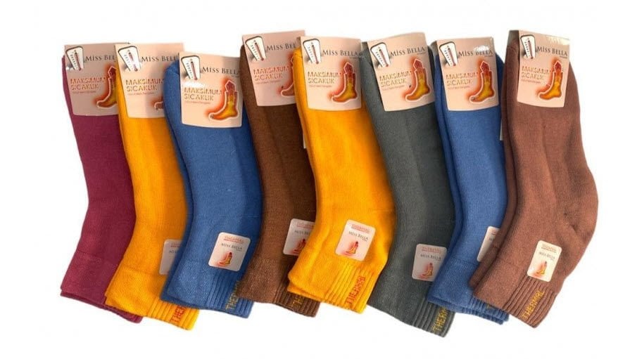 Miss Bella Bayan Termal Kışlık Patik 12'li