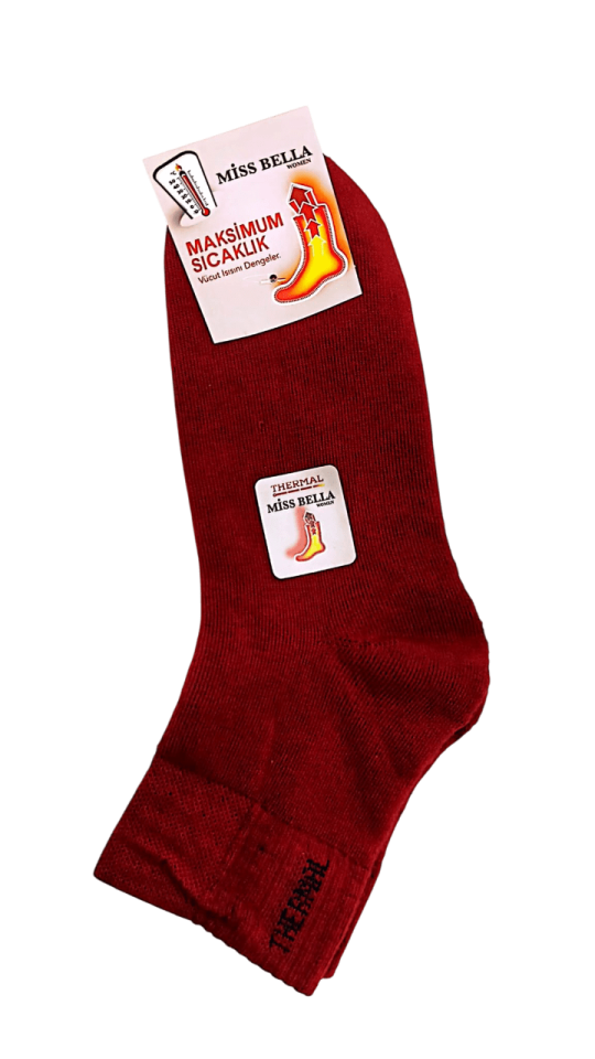 Miss Bella Bayan Termal Kışlık Patik 12'li