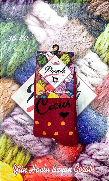 Pamela Yün Havlu Bayan Çorap 6'lı