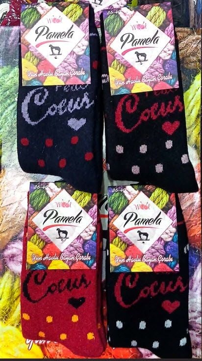 Pamela Yün Havlu Bayan Çorap 6'lı