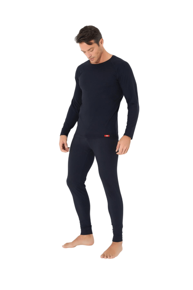 Jiber Erkek Isıtıcılı Termal İçlik Üst Siyah