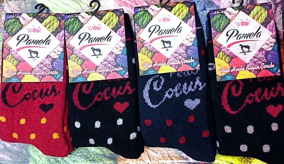 Pamela Yün Havlu Bayan Çorap 12'li