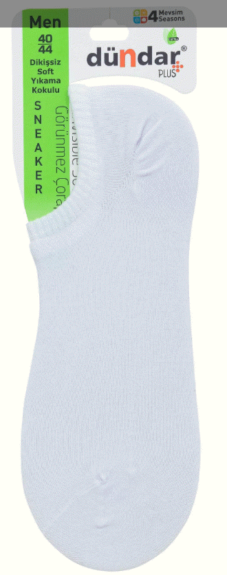 Dündar 4 Mevsim Erkek Bambu Sneaker 40-44 12'li BEYAZ - 40-44