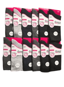 Özmen Bayan Diyabetik Şeker Çorabı 12'li