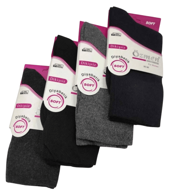 Özmen Bayan Diyabetik Şeker Çorabı 12'li