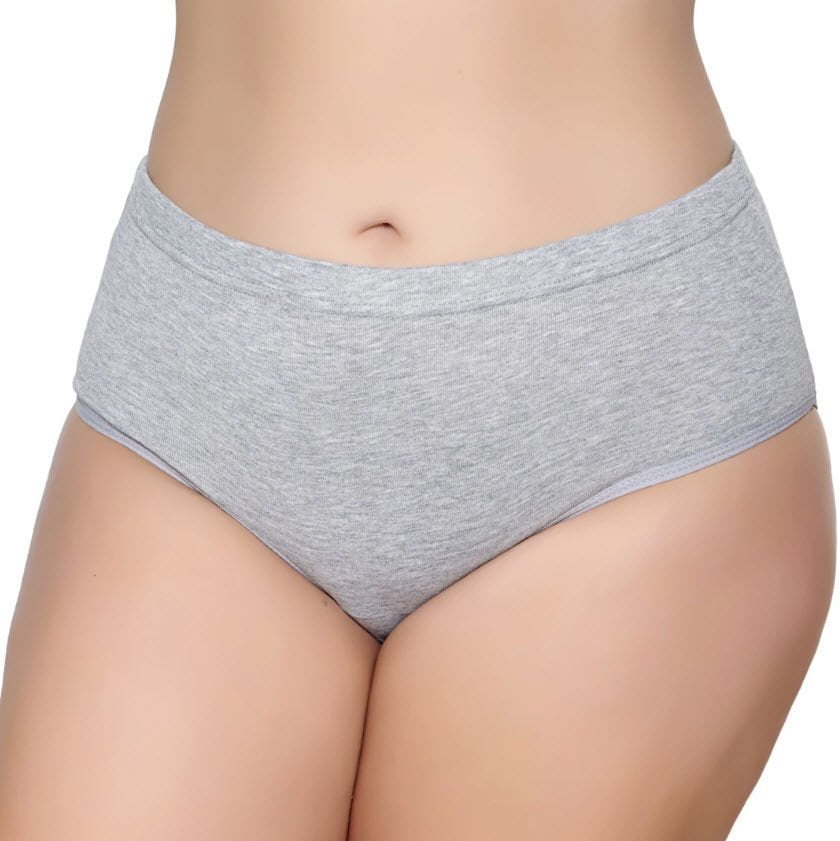 Gümüş Kadın Renkli Ribana Bato Külot Siyah/Ten/Gri 3041