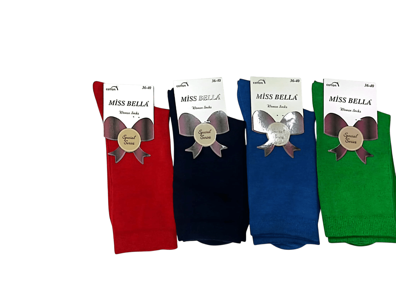 Miss Bella 200 İğne Bayan Penye Çorap 12'li
