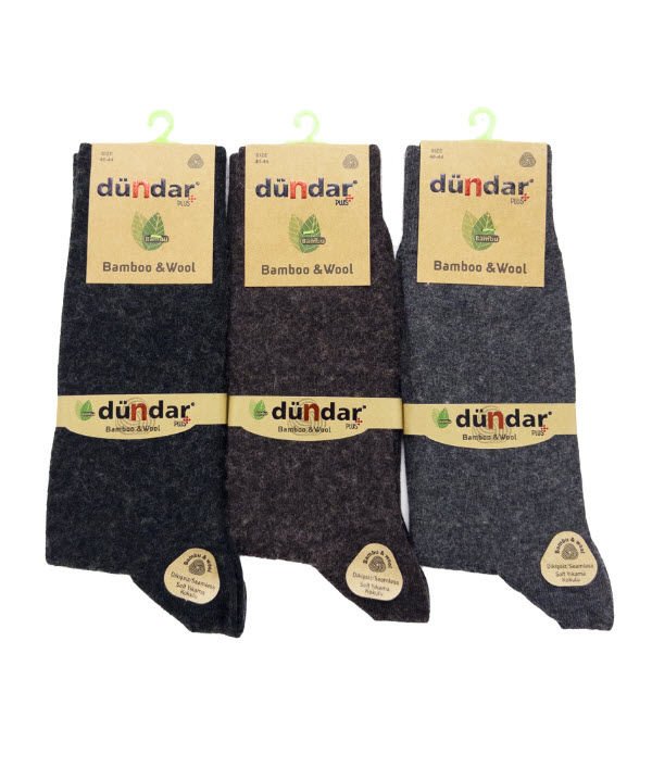 Dündar Erkek Bambu Yün Çorap 6'lı