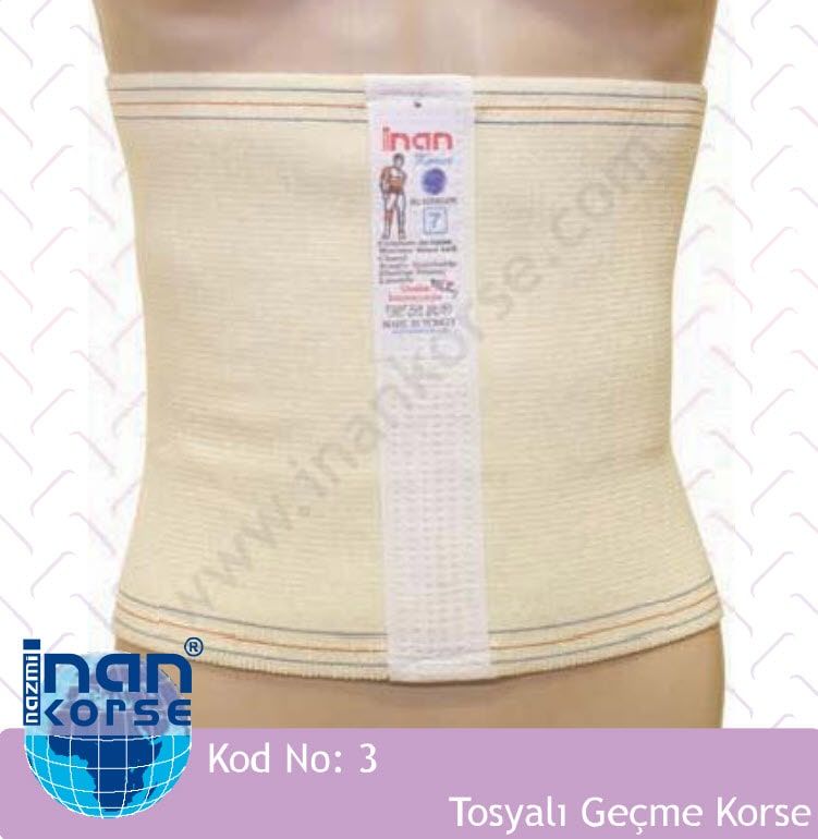 İnan Tosyalı Geçmeli Korse