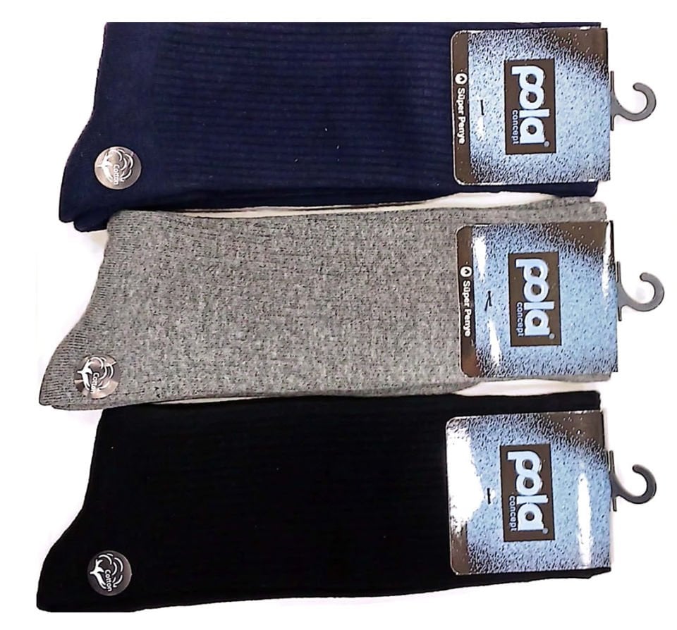 Pola Erkek Bambu Havlu Çorap 12'li