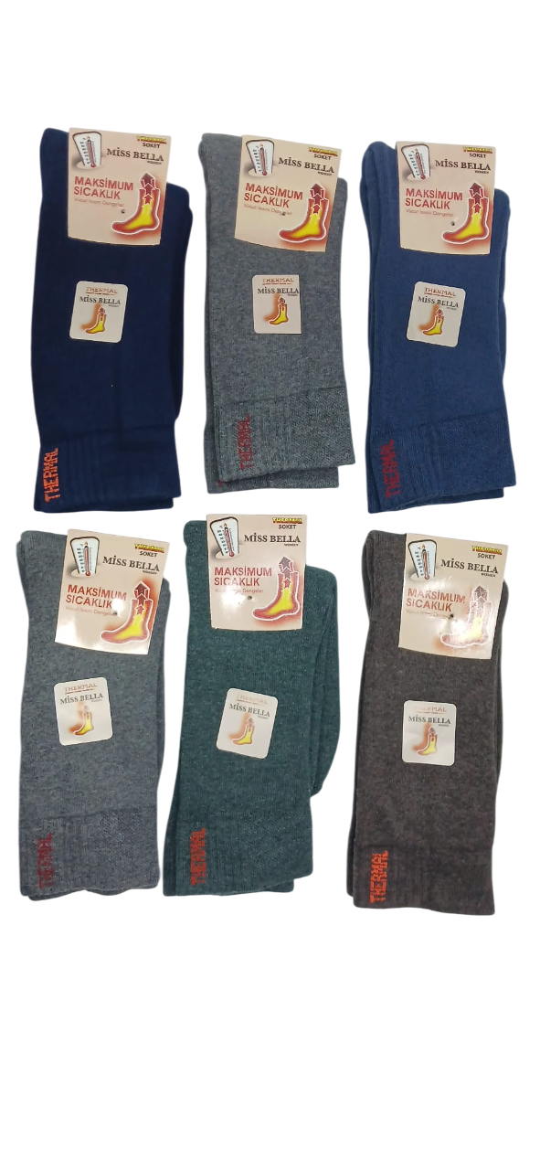 Miss Bella Bayan Termal Kışlık Çorap 6'lı