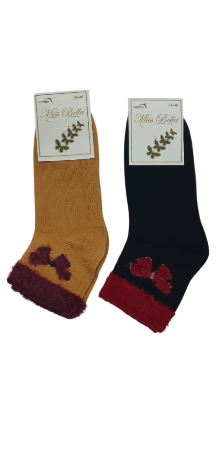 Miss Bella Bayan Yumoş Havlu Kışlık Patik 6'lı