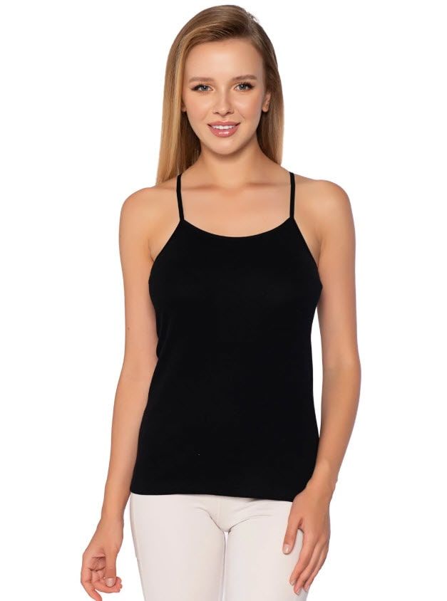 Gümüş Kadın Renkli Ribana İp Askı Düz Biye Atlet Siyah/Gri/Ten 4023